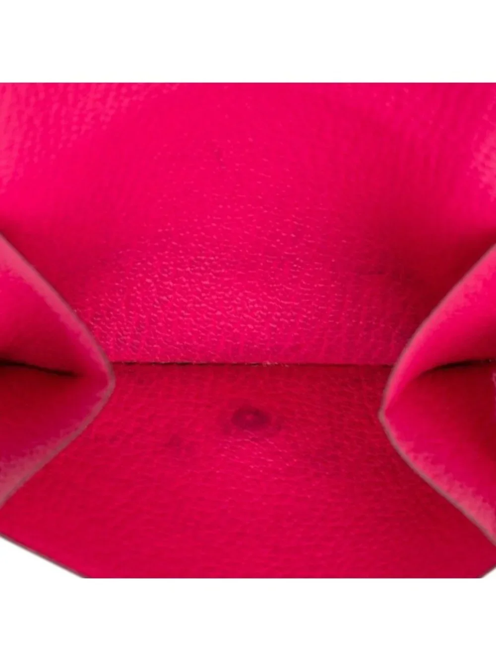 Hermes Bearn Recto Verso Trifold Wallet Rose Shocking Pink Chevre